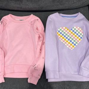 Two size small girls sweatshirts